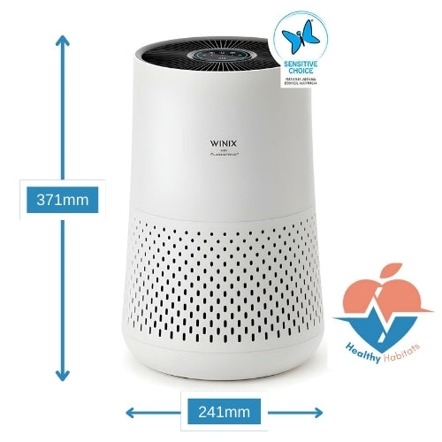 Winix compact 4 stage air purifier dimensions